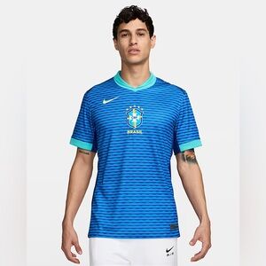 🖤 NWOT Brazil 2024 Stadium Away Men's Nike Dri-FIT Soccer Jersey